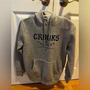 CROOKS AND CASTLES Grey Hoodie Size Small